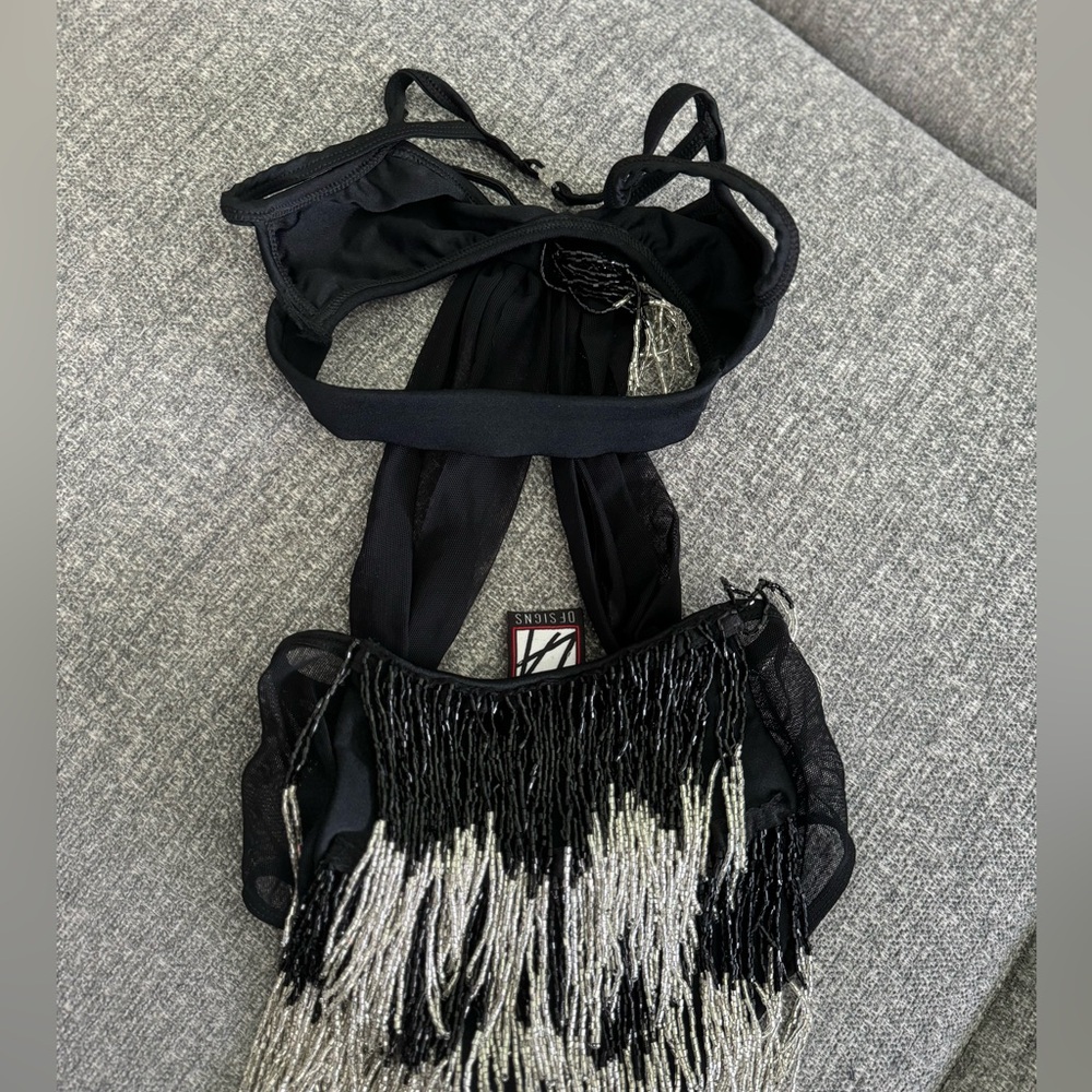 LA Designs - Jazz Costume - Child Medium - Black & Silver